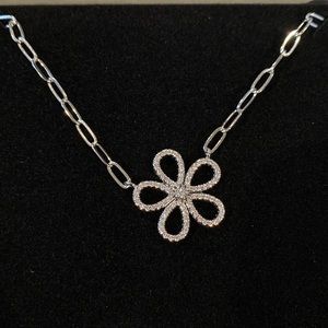 Silver Jennifer Miller jewelry daisy necklace NWT